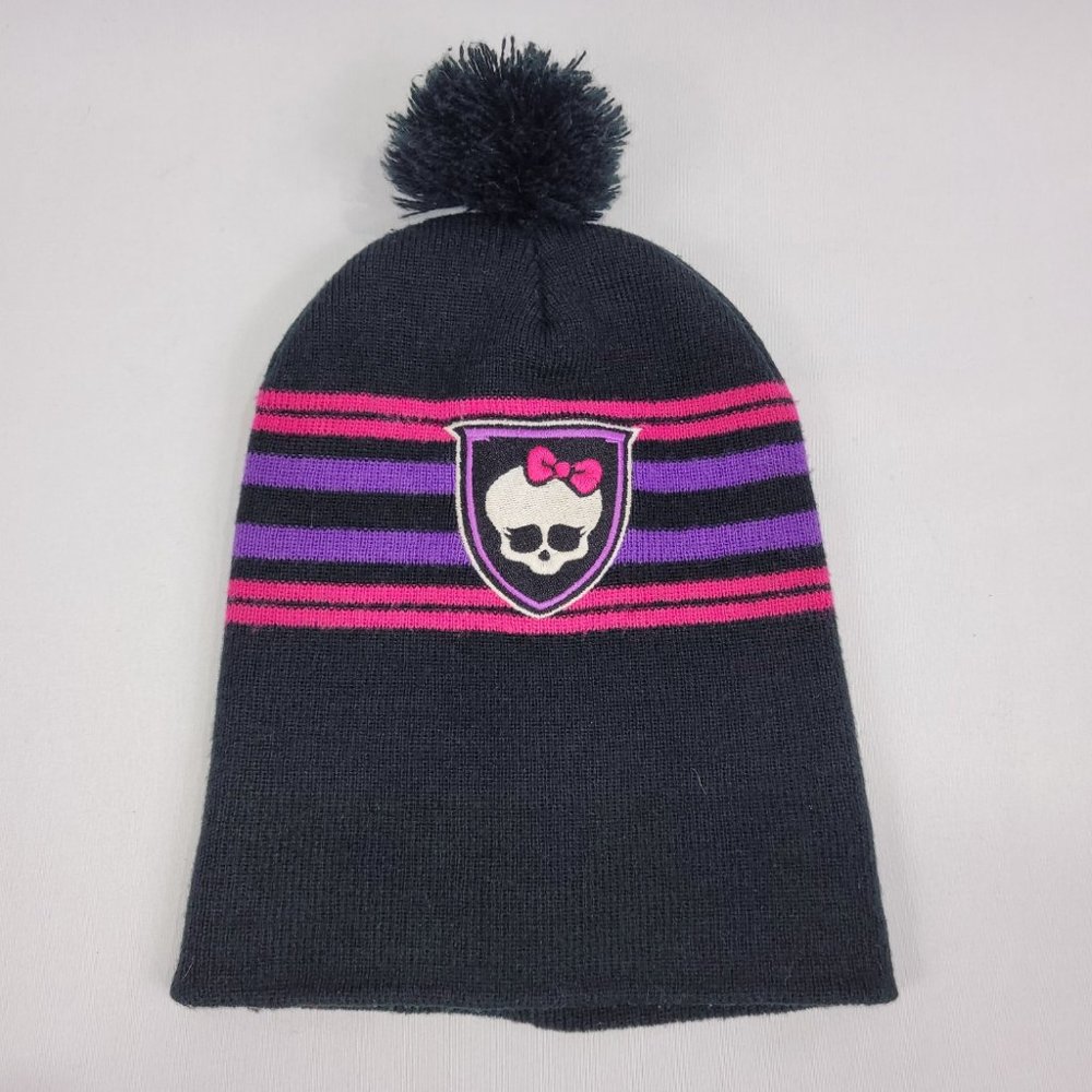 Monster High Toque Knit Winter Hat Doll Toy Line Pompom